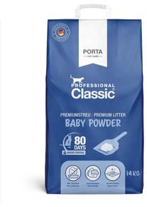 Porta Cat Care Babypuderduft Katzenstreu, Papierbeutel, 14kg