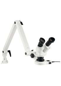 Eschenbach Stereo microscope with LED ring lighting, with Federgelenkarm