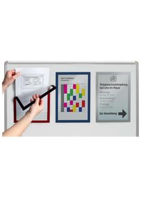Durable Magnetic frame A4, 5 pieces metallic silver