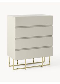 Dřevěná komoda Joe Béžová Dřevo Š 80 cm, V 100 cm | Westwing Collection