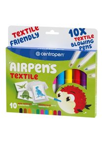 Centropen Foukací fixy AirPens Textile - 10 ks - 1539/10