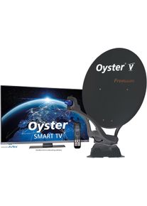 TenHaaft Oyster V 85 Premium Satanlage inkl. Smart TV 19.5" (50cm), Twin Skew, anthrazit
