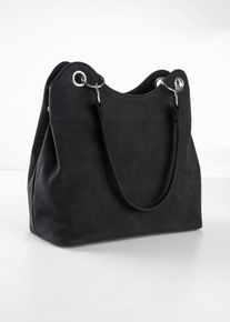 Kabelka | Černá | Vel. 24x31 cm | veganské| bonprix