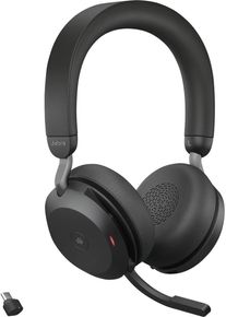 Jabra Evolve2 75 On Ear Headset Kopfhörer Bluetooth kabelgebunden Stereo schwarz