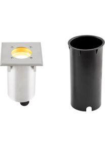 EVN Lichttechnik EVN FAUNA LED Bodeneinbau, quadratisch, inkl. Leuchtmittel, IP66, 230V, 5W, 3000K, 450lm, dimmbar, EDS / Alu (67421053D)