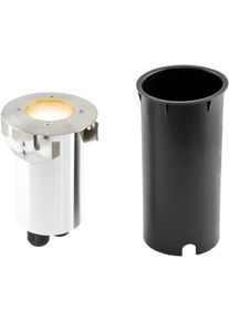 EVN Lichttechnik EVN FAUNA LED Bodeneinbau, rund, inkl. Leuchtmittel, IP66, 230V, 4,6W, 2700K, 355lm, EDS / Alu (673210527)