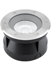 EVN Lichttechnik EVN ERIZO LED Bodeneinbau, rund, IP67, 110-240V, 24W, 3000K, 1827lm, EDS / Alu (PC67102402W)