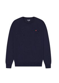 Wrangler Muži Mikina 'Sign Off Crew' námořnická modř M/L