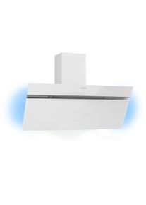 Klarstein Alina, digestoř, 90 cm, nástěnná, 600m³/h, LED displej, LED, bílá