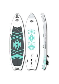 Indiana 10'2 River Inflatable SUP board (311 x 86,4 x 15 cm, white/ turquoise)