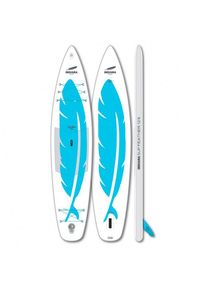 Indiana 12'6 Feather Inflatable SUP board (381 x 81,3 x 15 cm, white/blue)