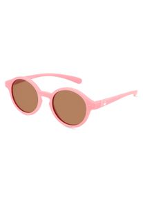 OKIDOKI SAMMY SUN LITTLE (3-5) | unisex sluneční brýle | Panto | Obruba: Plast pink | Barva čoček: hnědá
