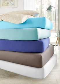 Napínací žerzejové prostěradlo Comfort | Bílá | Vel. 160x200 cm | 100% bavlna| bonprix