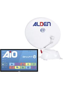 Alden AS2@ 80 HD 22" Smart TV Fernseher AIO Triple Tuner Sat Anlage Camping Wohnwagen ultrawhite