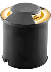 EVN Lichttechnik EVN SCOPUM LED Bodeneinbau, rund, 2-fach, IP67, 220-240V, 7W, 3000K, 135lm, anthrazit (P67152702)