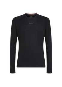 Icebreaker Merino 125 Zoneknit L/S Crewe Merino base layer Men (S, black)