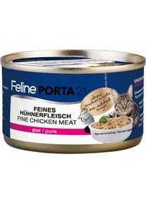 Porta21 Feline Nassfutter, Huhn Pur, 24x90g