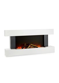 Klarstein Studio Light & Fire 1, elektrický krb, 1000/2000 W, MDF, dálkové ovládání, bílý