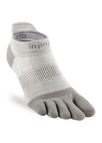 injinji Run Lightweight No-Show Running socks (L, grey)