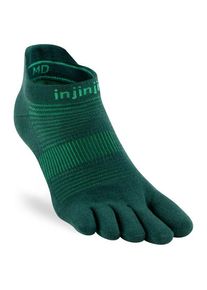 injinji Run Lightweight No-Show Running socks (M, green)