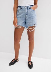 Dž&iacute;nov&eacute; &scaron;ortky High Waist n&iacute;zk&yacute; pod&iacute;l streče | Modr&aacute; | Vel. 50 | bonprix