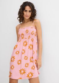 Bandeau šaty z měkké viskózy | Růžová | Vel. 34 | viskóza| bonprix
