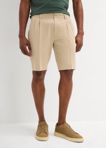 Chino bermudy s puky Regular Fit | Béžová | Vel. 60 | bonprix