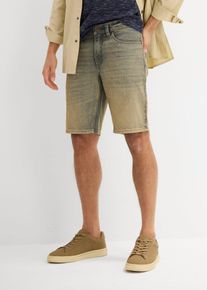 Strečové džínové bermudy Dirty Washed Regular Fit | Modrá | Vel. 32 | bonprix