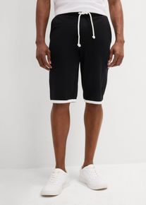 Dlouhé cargo bermudy z teplákoviny | Černá | Vel. 52/54 (L) | bonprix