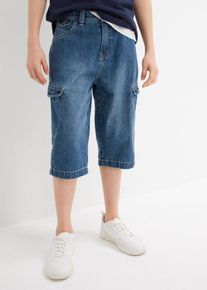 Džínové bermudy z čisté bavlny Loose Fit | Modrá | Vel. 164 | 100% bavlna| bonprix