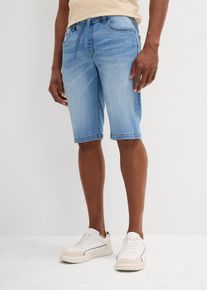 Lehké dlouhé džínové bermudy z teplákoviny Regular Fit | Modrá | Vel. 34 | bonprix
