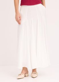 Maxi sukně z dílů | Bílá | Vel. 50 | bonprix