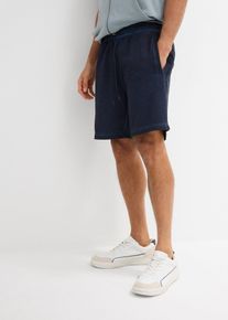 Teplákové bermudy se sepraným vzhledem | Modrá | Vel. 64/66 (3XL) | bonprix
