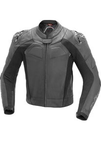 Büse Büse Assen, leather jacket , color: Black/Grey , size: 58