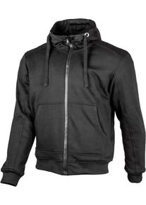 GMS-Moto Grizzly, zip hoodie , color: Black , size: M