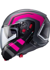 CABERG Horus X Road, flip up helmet , color: Matt Grey/Black/Pink , size: XS