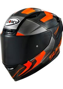 Suomy TX-Pro Advance Carbon, full face helmet , color: Black/Neon-Orange , size: M