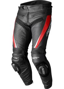 RST TracTech Evo 5, leather pants perforated , color: Black/Red , size: 3XL