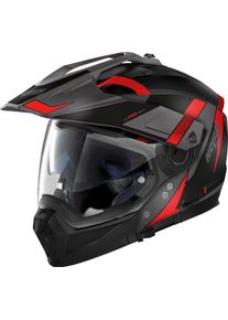 Nolan N70-2 X Skyfall N-Com, modular helmet , color: Matt Black/Grey/Red , size: M