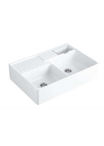 Villeroy & Boch VILLEROY & BOCH Dřezy Keramický dřez 90x63 cm, CeramicPlus, alpská bílá 632391R1