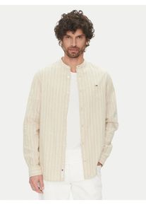 Tommy Jeans pánská béžová košile - S (0AA)