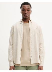 Tommy Jeans pánská béžová košile - XL (ACT)