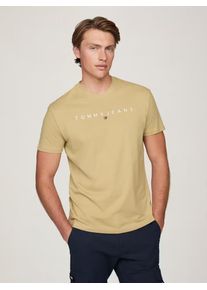 Tommy Jeans pánské béžové tričko - XXL (ACT)