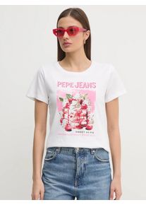 Pepe Jeans dámské bílé tričko - S (800)