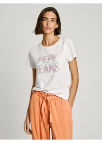 Pepe Jeans dámské bílé tričko