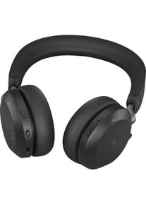 Jabra Evolve2 75 Telefon On Ear Headset kabelgebunden Bluetooth Batterieladeanzeige Mikrofon-Stummschaltung schwarz
