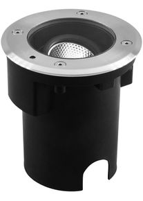 EVN Lichttechnik EVN PENTOLA LED Bodeneinbauleuchte, 7W, 3000K, 530lm, rund, edelstahl (PC67107002W)