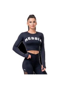 NEBBIA SPORTY HERO crop top s dlouhým rukávem 585