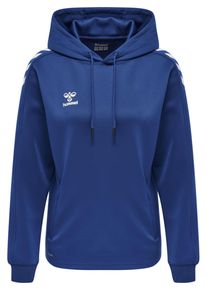 Hummel Ženy Sportovn&iacute; mikina kobaltov&aacute; modř / b&iacute;l&aacute; XXL