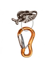 Grivel Master Pro Kit Mit Twin-Gate-Karabiner K6N Belay device grey/ gold
